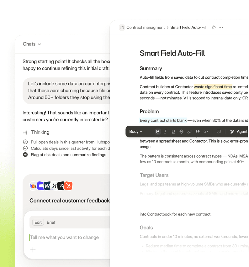 An interactive canvas where your team collects data, explores it from every angle, and uses AI to enrich and build meaning together.