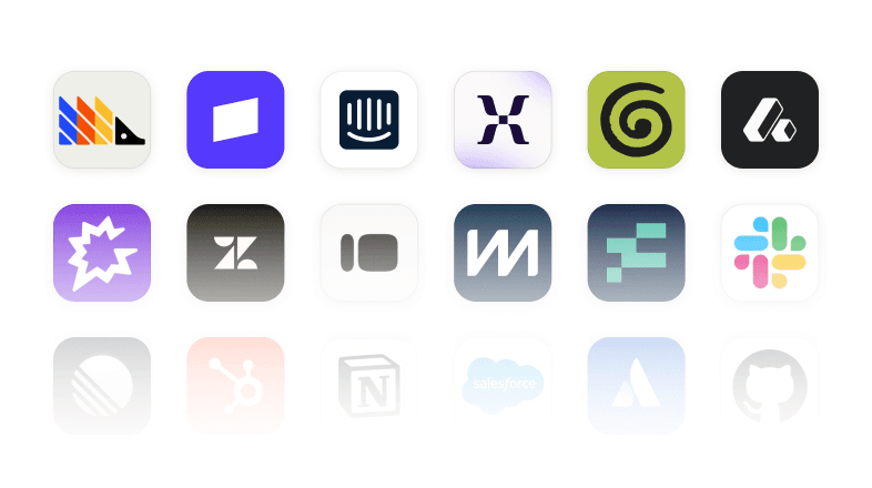 Connects to everything your team already uses. Gets smarter the more you plug in.