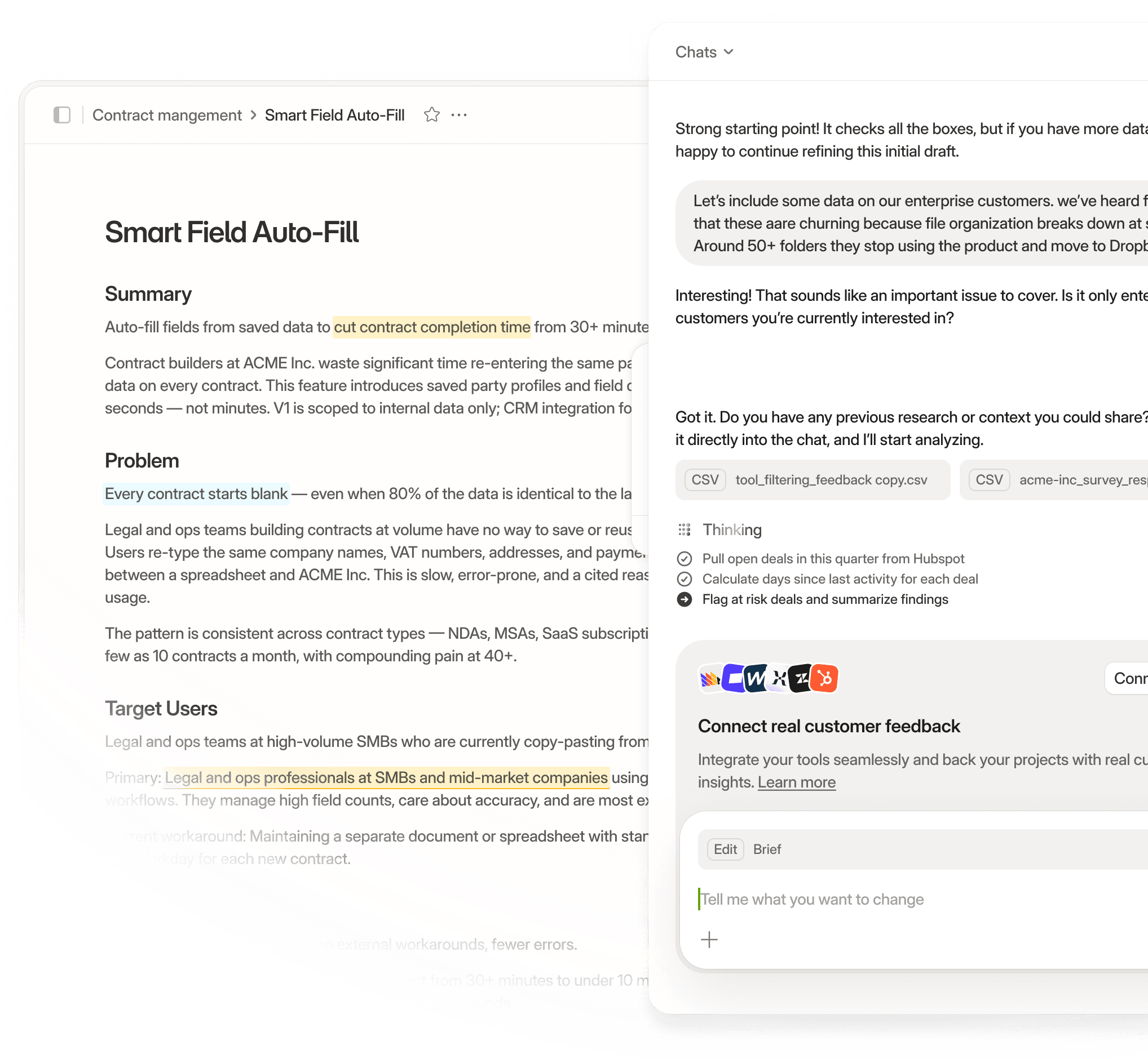Propane customer intelligence platform — mobile view