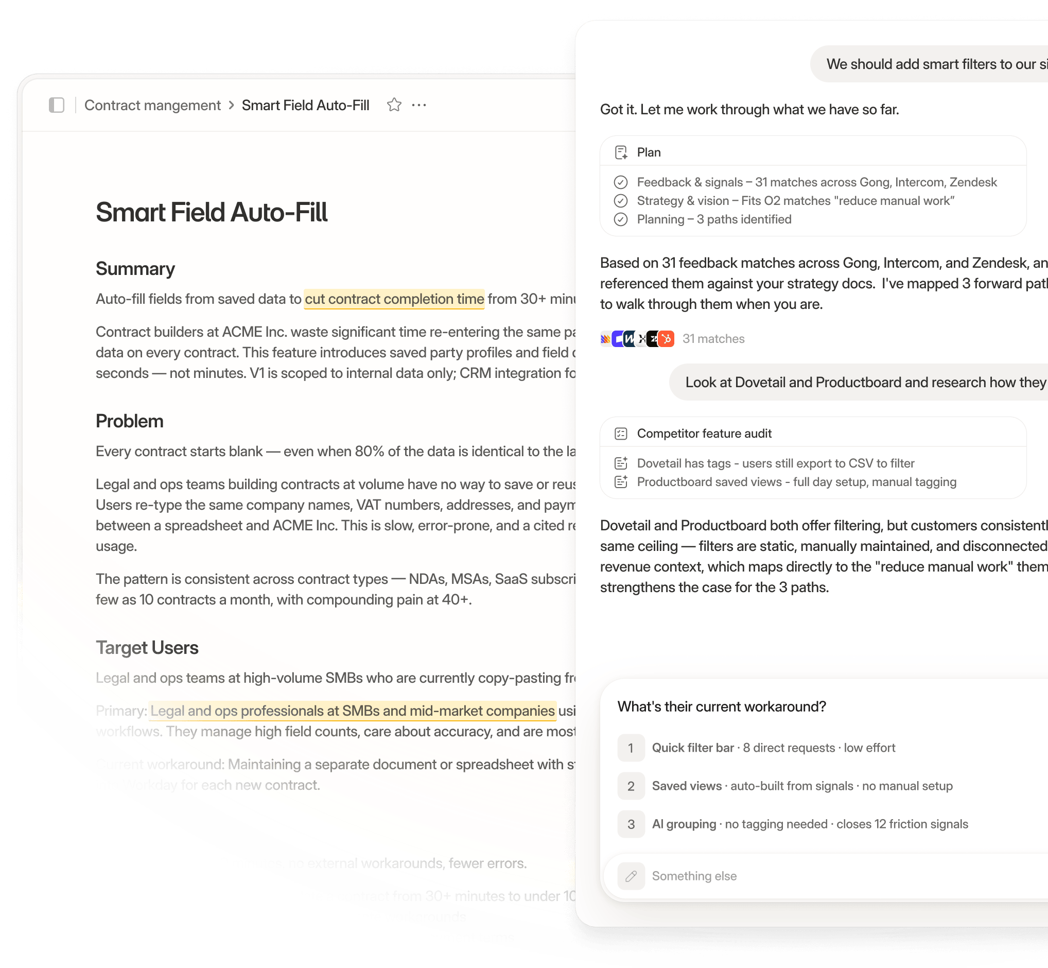 Propane customer intelligence platform — mobile view
