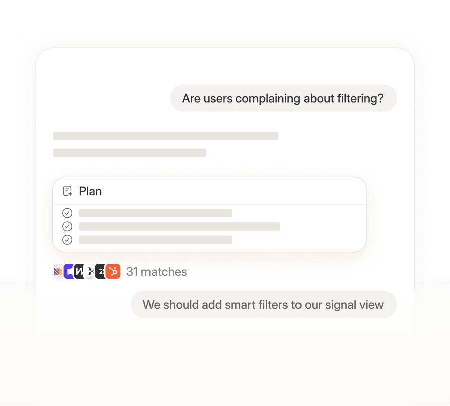Understand step — prioritized insights on what to build next
