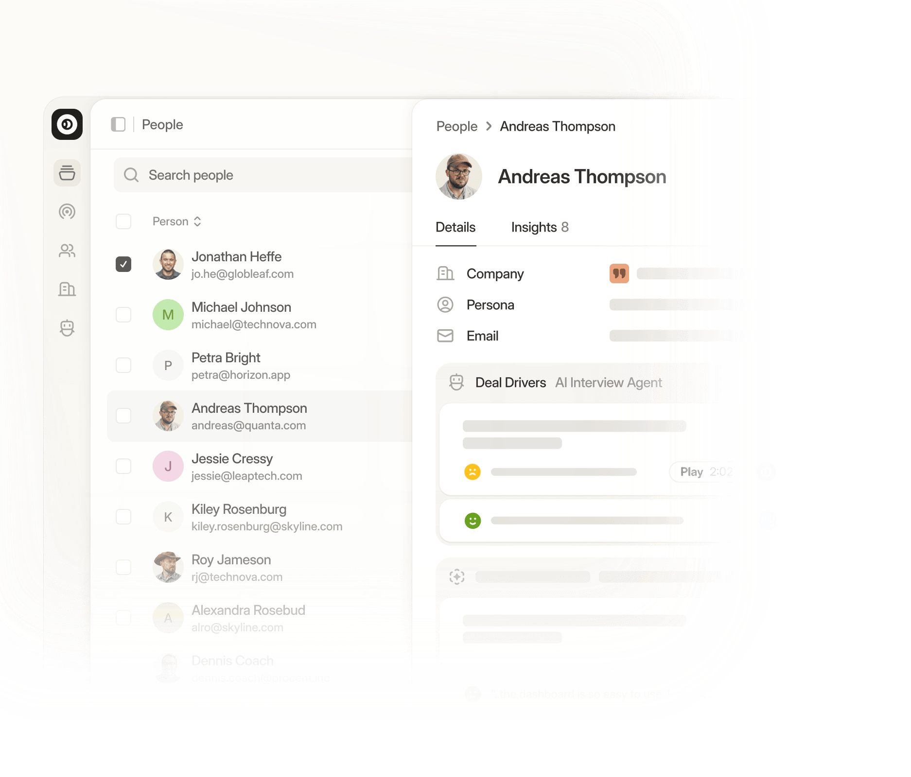 Propane integrations view connecting customer data sources in one layer